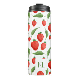 Monogram Strawberry Leaf Thermal Tumbler