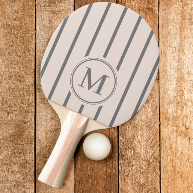 Monogram Striping Sandcastle Rosa Färg Pingisracket (Skapare uppladdad)