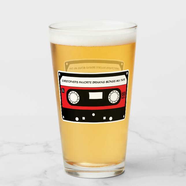 Monogram Studenten Student Retro Sång blandat band Glaskopp (Baksida fylld)