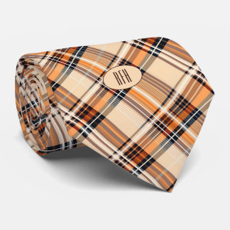 Monogram Stylish Summer Diagonal Plaid Necktie Slips