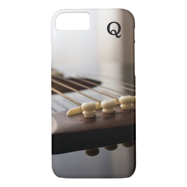 Monogram Stylized Guitar-fotografi Case-Mate iPhone Skal (Baksida)