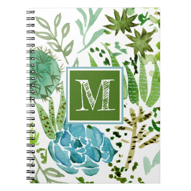 Monogram | Succult Fält I Anteckningsbok (Framsidan)