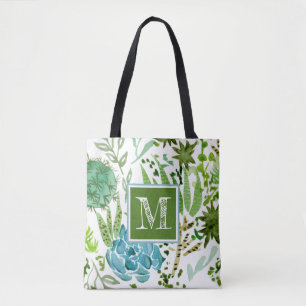 Monogram Sukulär Fält I Tygkasse
