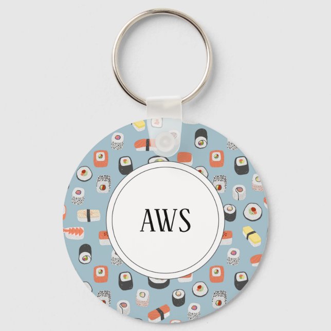 Monogram Sushi Nyckelring (Framsida)