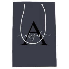 Monogram svart Ankargrå | Minimal Elegans