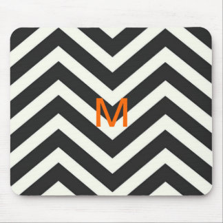 Monogram Svart, Chevron MousePad Musmatta