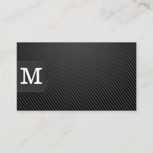 Monogram   Svart kolfiber Visitkort