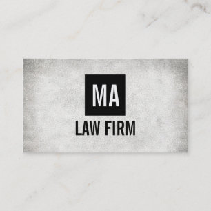 Monogram/svart låda/Grunge Visitkort