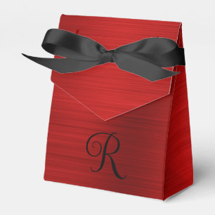 Monogram, svart, metallisk, röd, grått presentaskar
