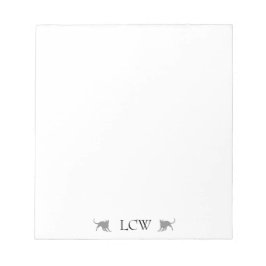 Monogram Svarta katter Anteckningsblock