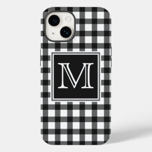 Monogram Svartvit Gingham Plaid Checker