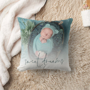 Monogram Sweet Dreams Baby Photo Turcos Kudde