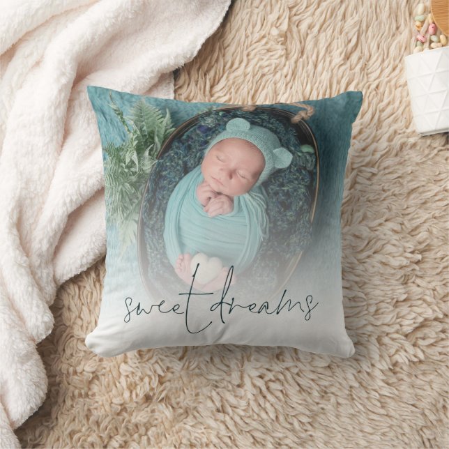 Monogram Sweet Dreams Baby Photo Turcos Kudde (Filt)