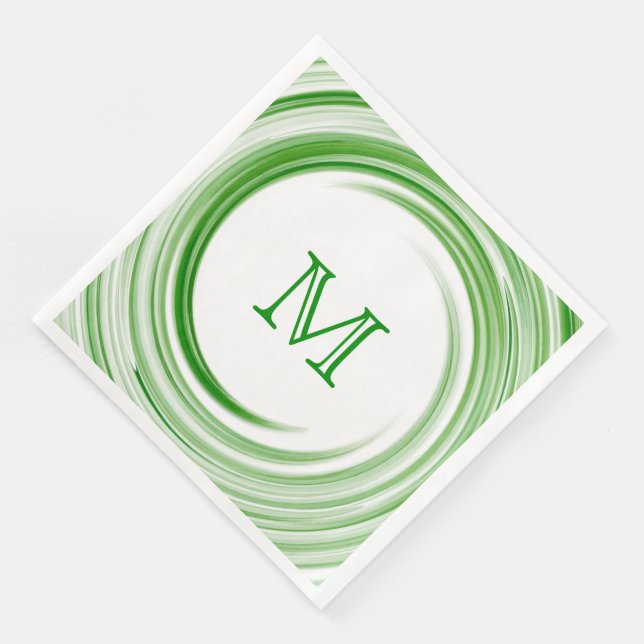 Monogram Swirl Abstrakt Art. 2 Pappersservett (Hörn)