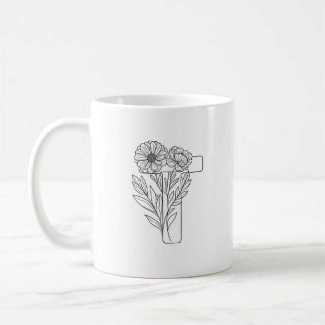 Monogram T Inledande kaffe Mugg (Vänster)