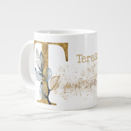 Monogram "T" Jumbo Mugg Soppa Glass
