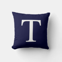 Monogram T På Marinblå