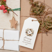Monogram Tallrik & Salvia Grön Julkrans Högtid