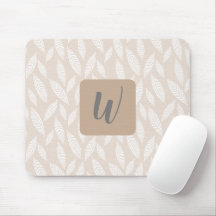 Monogram Tan Botanical Löv Mouse Pad