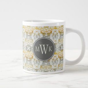 Monogram Tapestry Rosette II Jumbo Mugg