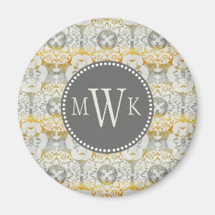 Monogram Tapestry Rosette II Magnet