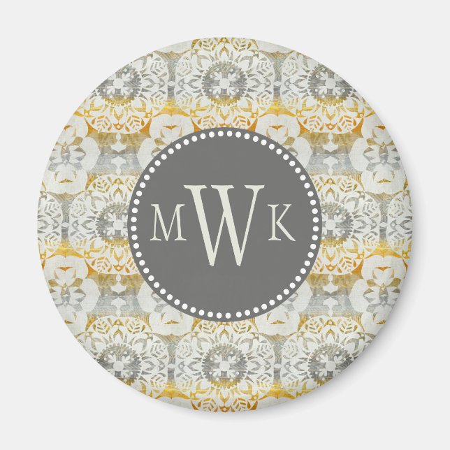 Monogram | Tapestry Rosette II Magnet (Framsidan)