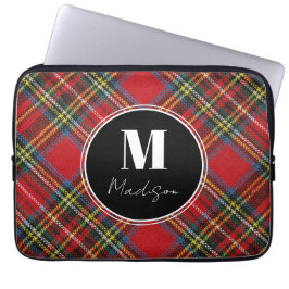 Monogram Tartan Play Namn Laptop sleeve