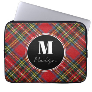 Monogram Tartan Play Namn Laptop sleeve