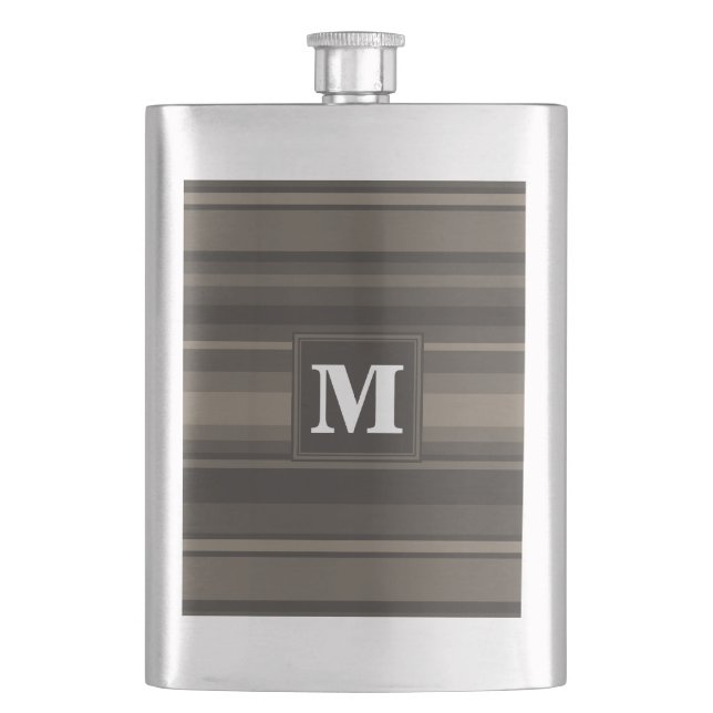 Monogram taupe rand fickplunta (Framsidan)