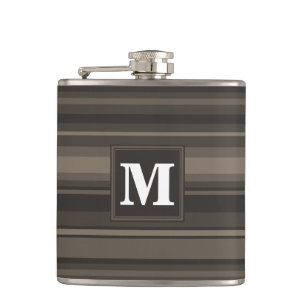 Monogram taupe rand fickplunta