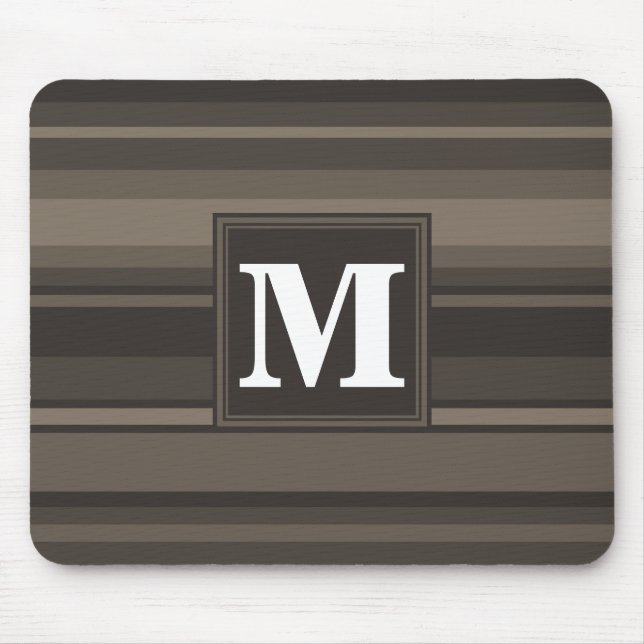 Monogram taupe rand musmatta (Framsidan)