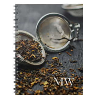 Monogram Tea Anteckningsbok Med Spiral