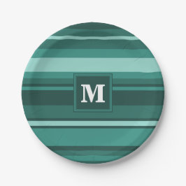 Monogram teal rand