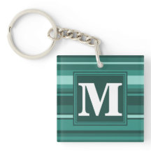 Monogram teal rand