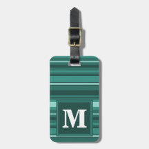 Monogram teal rand
