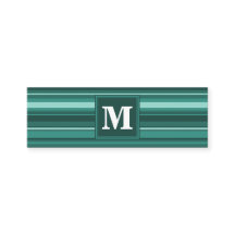 Monogram teal rand