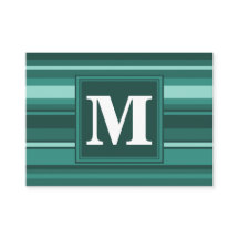 Monogram teal rand