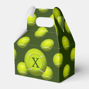 Monogram Tennis Bollar Sports mönster Presentaskar
