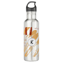 Monogram Terracotta Abstrakt Doodle