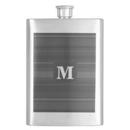 Monogram träkol rand fickplunta