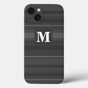 Monogram träkol rand Fodral-Mate iphone case