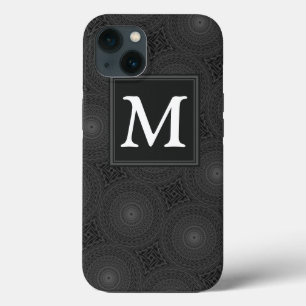 Monogram träkolcirklar mönster Fodral-Mate iPhone