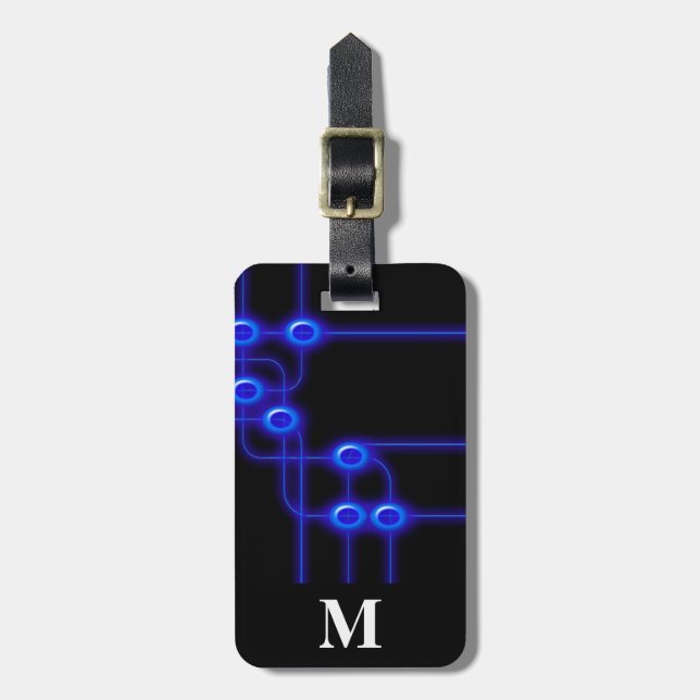 Monogram Travel elektronisk datorkretskort Bagagebricka (Vertikal Framsida)
