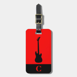 Monogram Travel Music Electric Bass Guitar Red Bagagebricka