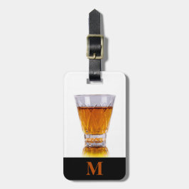 Monogram Travel Whiskey Shot Bagagebricka