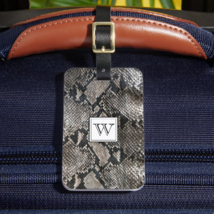 Monogram Trendig Snake Skin - Rik Elegant Mode Bagagebricka