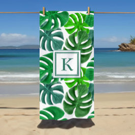 Monogram Tropical Handflatan Löv Mönster
