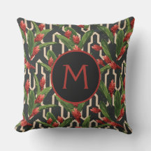 Monogram Tropical Löv Ginger Geometric Mönster