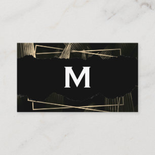 Monogram   Tropiska Löv Visitkort