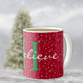 Monogram, tror jag, Red White Stars 11oz Classic Kaffemugg